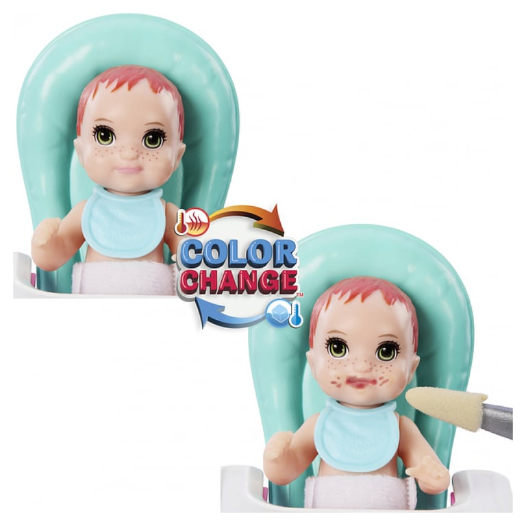 Coffret Barbie Babysitter Repas Bébé Mattel La Boite - vue 5