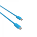 Cable USB-C a Type-C 3A - 1,5 metros - Colección POP - Azul