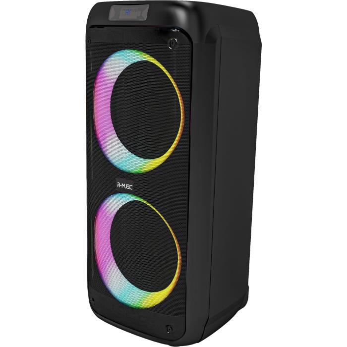 Enceinte High Power sans fil - R-MUSIC - Party Boost M - Bluetooth 5.3 - Noir - Neuf