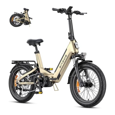 ENGWE L20 3.0 Pro Bicicletta elettrica pieghevole da 20'' con motore centrale da 250 W e 100 Nm e batteria da 48 V e 15 Ah
