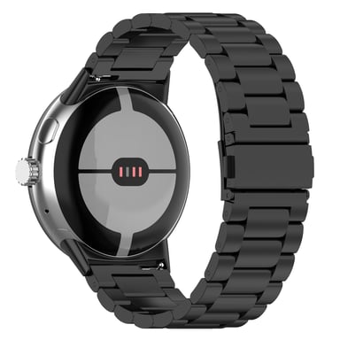 Bracelet de montre en acier inoxydable pour Google Pixel Watch 3 Black 45 mm