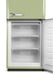 Schneider SCCB300V-VAE - Réfrigérateur combiné 304L Vintage Vert amande