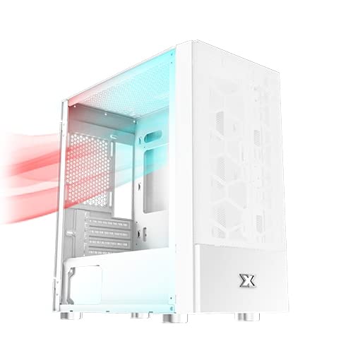 XIGMATEK Oreo Arctic MT micro ATX panneau latéral fenêtré verre trempé pas d'alimentation ATX / PS2 USBAudio - vue 4
