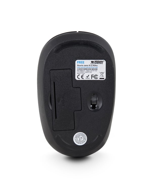 Souris Urban Factory FREE – Ambidextre, USB Type-A, 1200 DPI - vue 4
