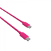 Câble USB-C vers Type-C 3A - 1,5 mètres - Collection POP - Rose