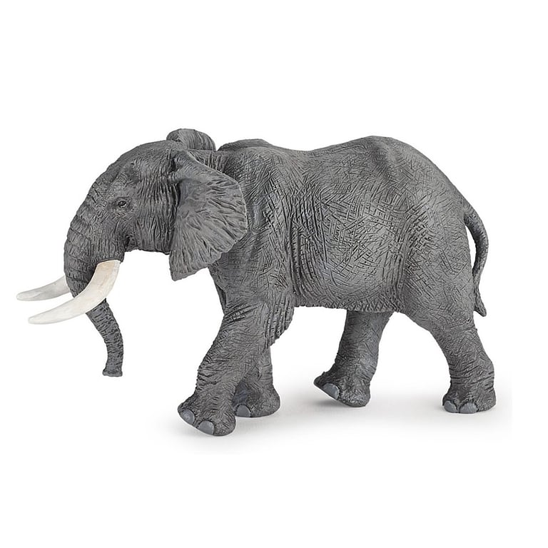 Figurine Éléphant d'Afrique Ultra Réaliste Papo Neuf