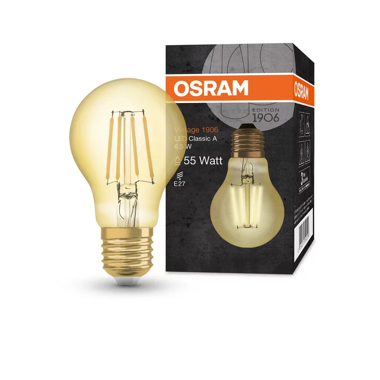 Osram 4058075293298 ampoule LED Lumière chaude 2400 K 6,5 W E27 F - Neuf