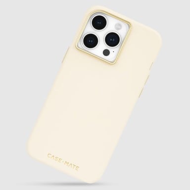 Coque pour iPhone 15 Pro Max MagSafe Antimicrobienne et Anti-rayures Beige
