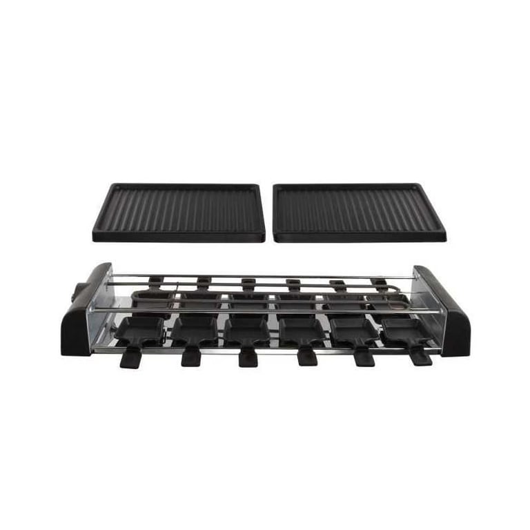 Appareil à raclette LIVOO DOC185 12 personnes 1800W surface 75 x 24 cm Noir - Neuf