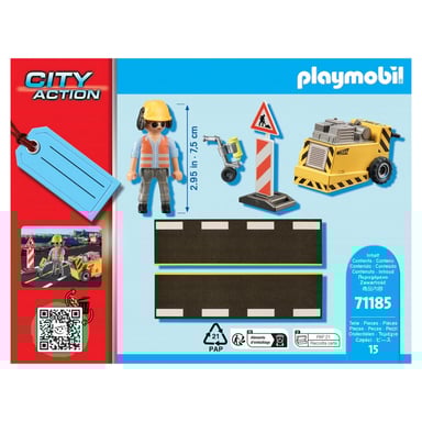 Playmobil 71185 Trabajador de la Construccion con Cortad