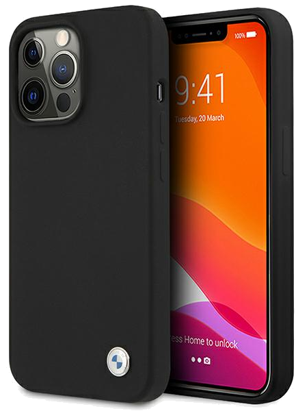 Étui BMW pour iPhone 13 Pro / 13 6.1 Noir Silicone Signature
