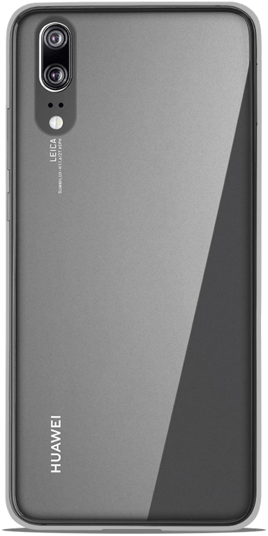 Coque silicone unie compatible Transparent Huawei P20
