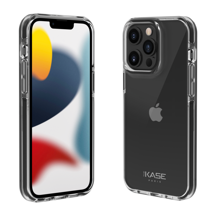 Funda trasera de malla deportiva para Apple iPhone 13 Pro Max, negro azabache