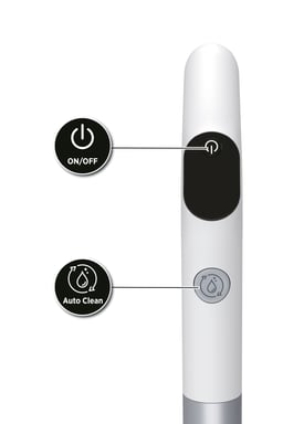 Hoover HW500 011 Aspiradora vertical Batería Seca y húmeda Sin bolsa 0,6 L 150 W Gris, Blanco 4 Ah