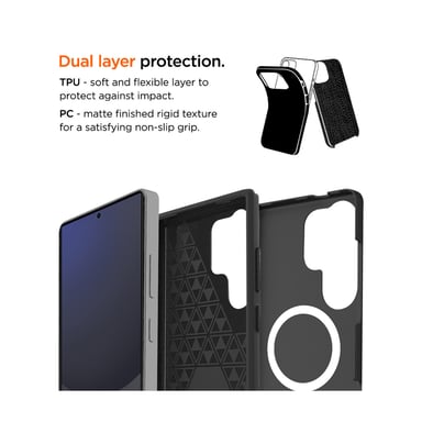 Funda Rígida Negra Ultra-reforzada de Policarbonato *prueba de caída 4 Metros* Para Samsung Galaxy A57 5G