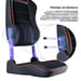 Sedia gaming XL Vertagear PL6800 Burgundy Red con supporto lombare ContourMax, seduta VertaAir e tessuto antibatterico HygennX