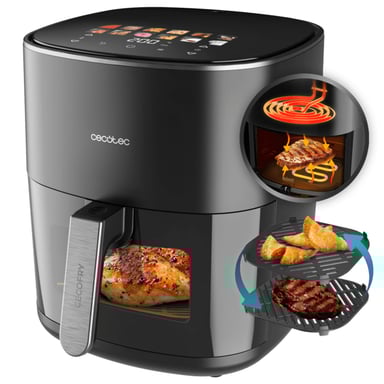 Cecotec Cecofry&Grill Duoheat 6500 Unique 6,5 L Autonome 2200 W Friteuse d'air chaud Noir