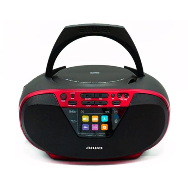 Lecteur CD MP3 Aiwa BBTU500DAB Rouge FM - Neuf