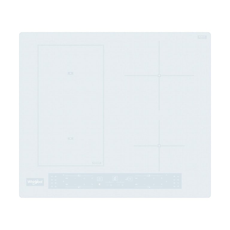 Plan de cuisson à induction WHIRLPOOL 4 feux Avant Fonction de sécurité Verre trempé