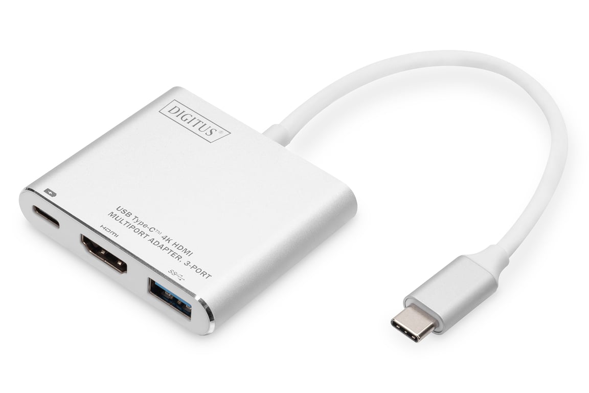 Digitus Adaptateur multiport USB Type C™ avec HDMI 4 K 3 ports Neuf