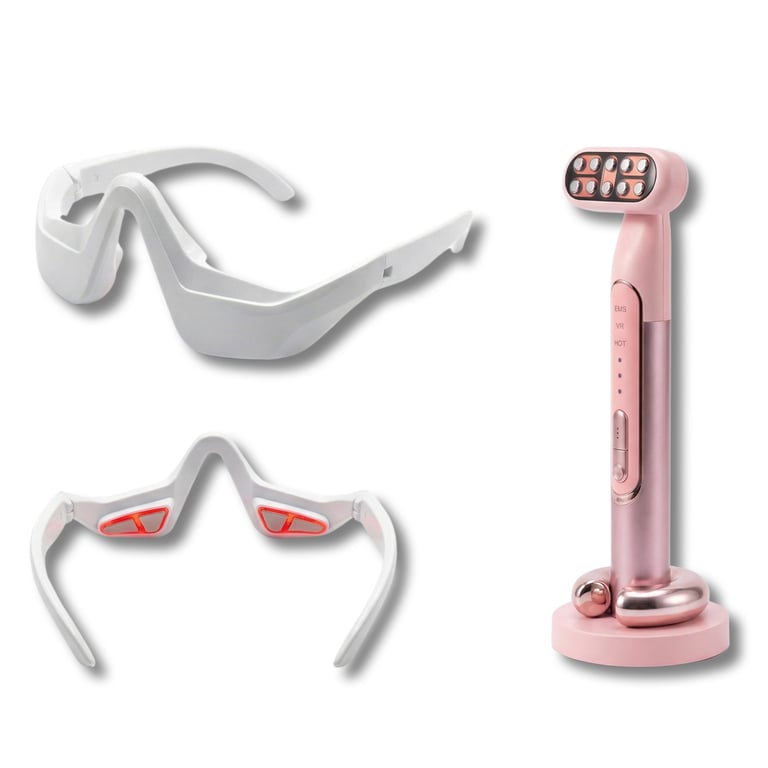 Dispositif Facial BODYLIFE Institut RF EMS LED Antirides Masque Oculaire - vue 2