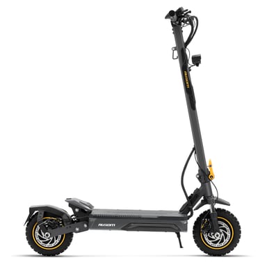 Ausom Laluz 2 Pro Monopattino Elettrico Doppio Motore Grigio UE, 48V 18Ah, 1000W*2, Velocità 20km/h, Autonomia 90km, Pneumatici Tubeless 10'', Doppia Suspensione, NFC, Freni a Disco, Modello A7