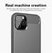 Coque pour Apple iPhone 11 PRO MAX en BRUSHED GRIS Housse de protection Étui en silicone TPU flexible, aspect inox et fibre de carbone