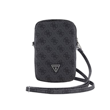 Guess Bandolera con cremallera para teléfono 4G con logotipo triangular Negro
