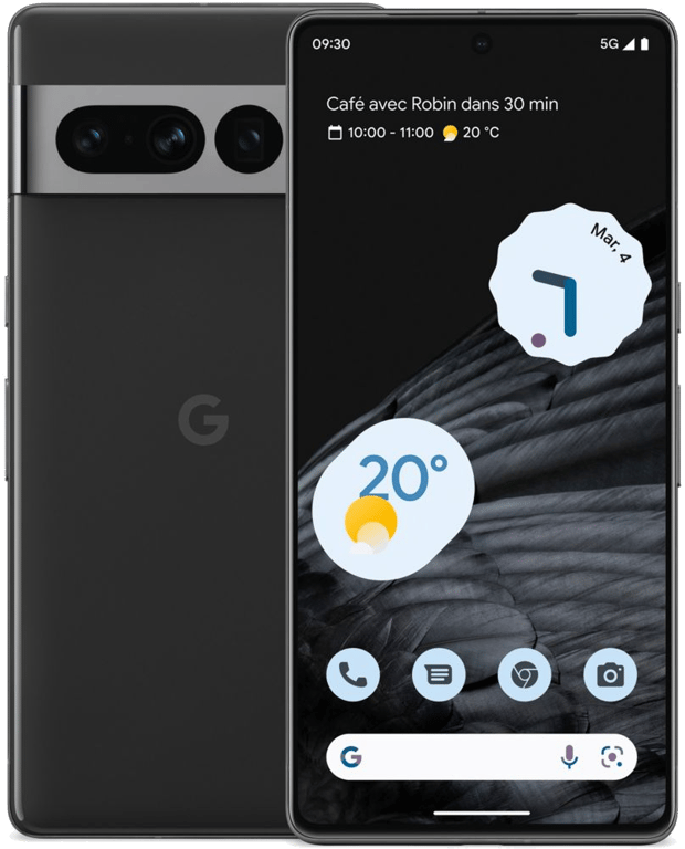 GOOGLE Pixel 7 Pro - 128 Go - Noir (2022) - Reconditionné - Excellent état - Téléphonie