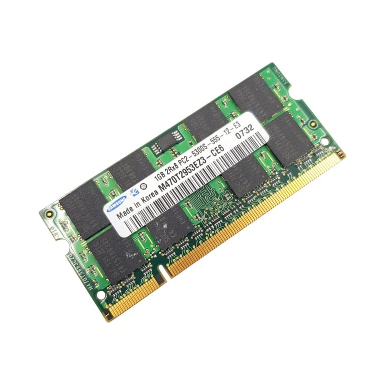1Go Ram Ddr2 Samsung M470T2953Ez3-Ce6 So-Dimm Pc2-5300S - Très Bon État