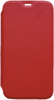 Custodia per iPhone 11 Pro in pelle con retro trasparente e portacarte