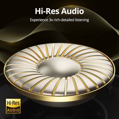 Cuffie Tronsmart Q20S Ibride con Cancellazione Attiva del Rumore, Cuffie Over-Ear Wireless con Microfono, Audio ad Alta Risoluzione, 60 Ore di Riproduzione, Bassi Profondi, Equalizzatore Personalizzato tramite