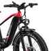 Vélo Électrique Duotts F26 Lite - Moteur 500W Batterie 48V18Ah 26 Pouces Freins Hydrauliques - Noir Rouge
