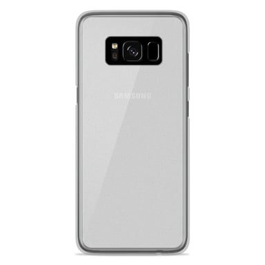 Coque silicone unie compatible Givré Blanc Samsung Galaxy S8 Plus