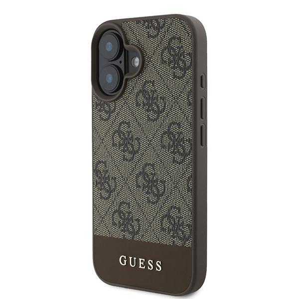 Étui Rigide Guess Pour Iphone 16 Plus 6.7 Avec Bande Inférieure Avec Logo