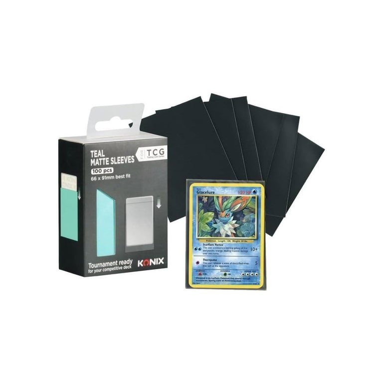 Protège cartes Matte Sleeves Konix 66 x 91 mm 100 pièces Anti reflet Neuf