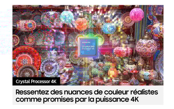 Samsung Series 7 TV Crystal UHD 50'' 50CU7025 2023, 4K, Smart TV