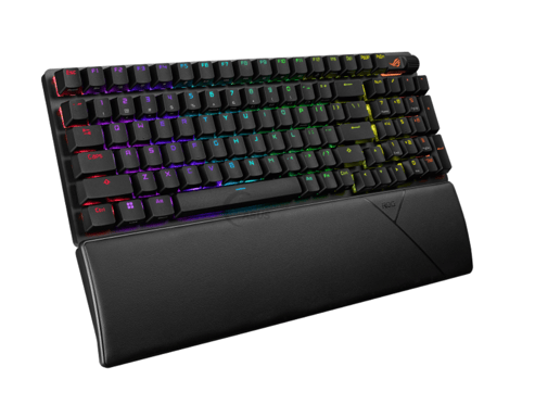 ROG Strix Scope II 96 Wireless clavier USB + RF Wireless + Bluetooth AZERTY, Noir