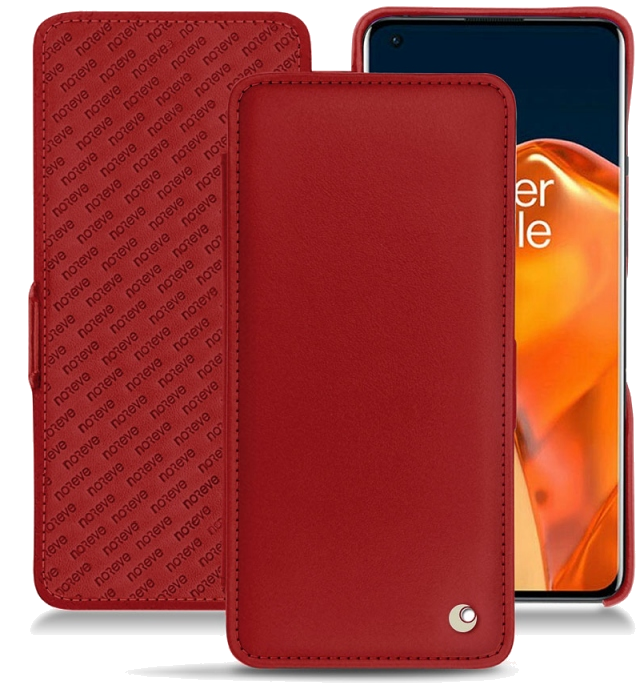 Housse cuir OnePlus 9 Pro - Rabat horizontalRouge