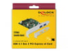 DeLOCK 90298 tarjeta y adaptador de interfaz Interno USB 3.2 Gen 1 (3.1 Gen 1)