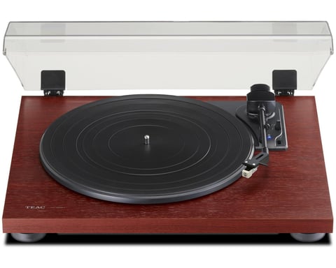 TEAC TN-180BT-A3 Tourne-disque entraîné par courroie Noir, Cerise Semi-automatique