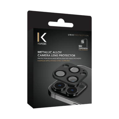 Coprilente in lega metallica per Apple iPhone 13 Pro/13 Pro Max, nero onice