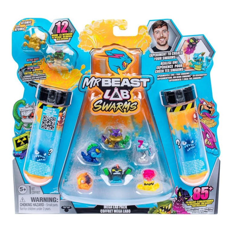 Coffret 12 mini figurines MrBeast Lab Swarms Atomic Modèle aléatoire - vue 2