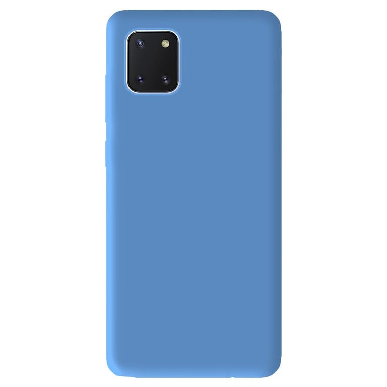 Coque silicone unie Mat Bleu compatible Samsung Galaxy A81 Galaxy Note 10  Lite - 1001 coques