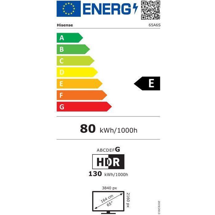 TV Hisense 65A6S 2026 65 VA UHD 4K - vue 4