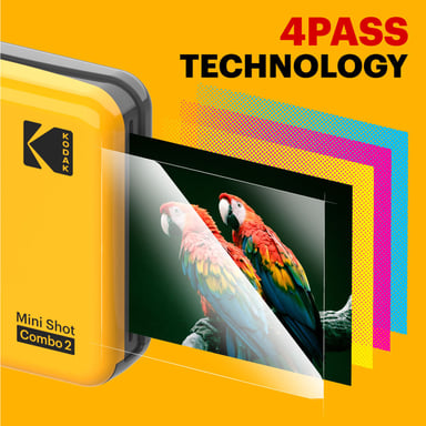 Kodak Mini Shot Combo 2 yellow 53,4 x 86,5 mm CMOS Amarillo