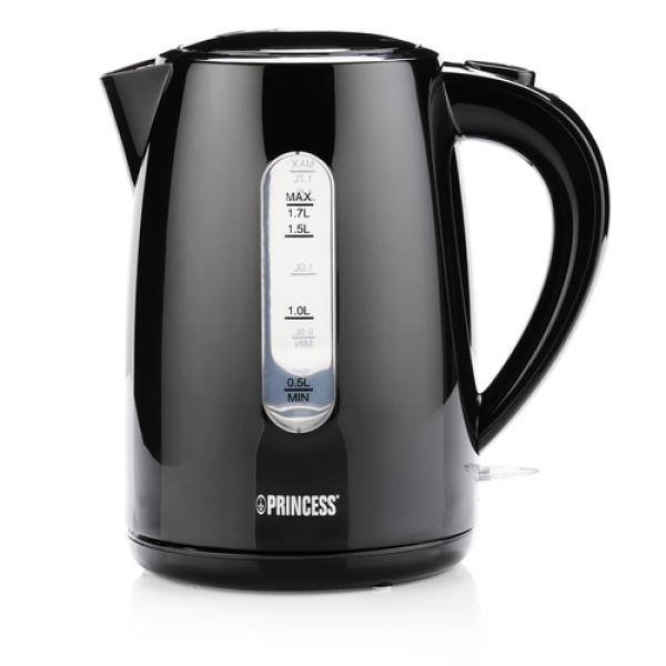 Princess Bouilloire électrique 236017, style noir - 2200 W - Capacité de 1,7 L
