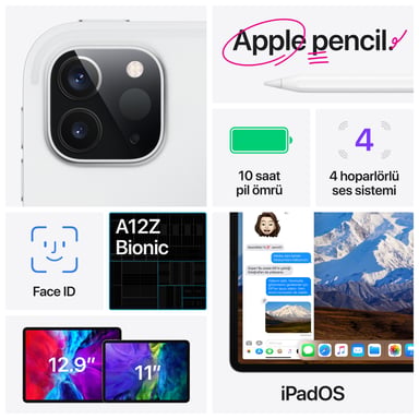 iPad Pro 4ª Generación 12,9'', 1 TB, Wi-Fi + 4G, Gris sideral