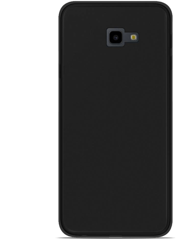 Coque silicone unie compatible Givré Noir Samsung Galaxy J4 Plus 2018