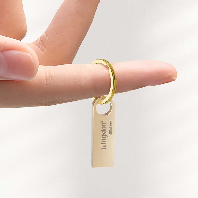 Clé USB 64 Go DataTraveler USB 3.2 Dorée - Neuf